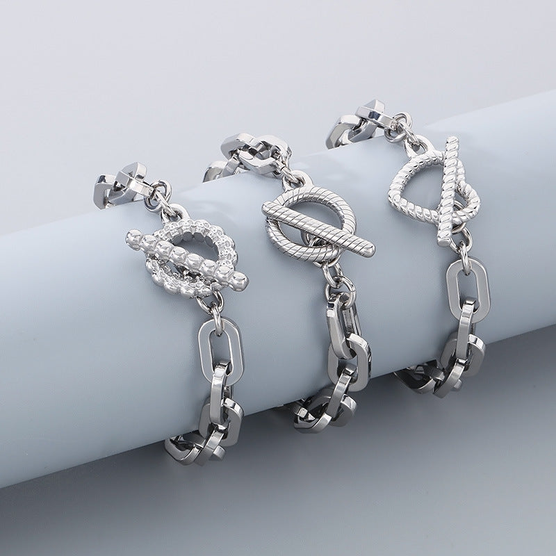 Planderful Titanium Steel Durable Skull Bracelet For Men