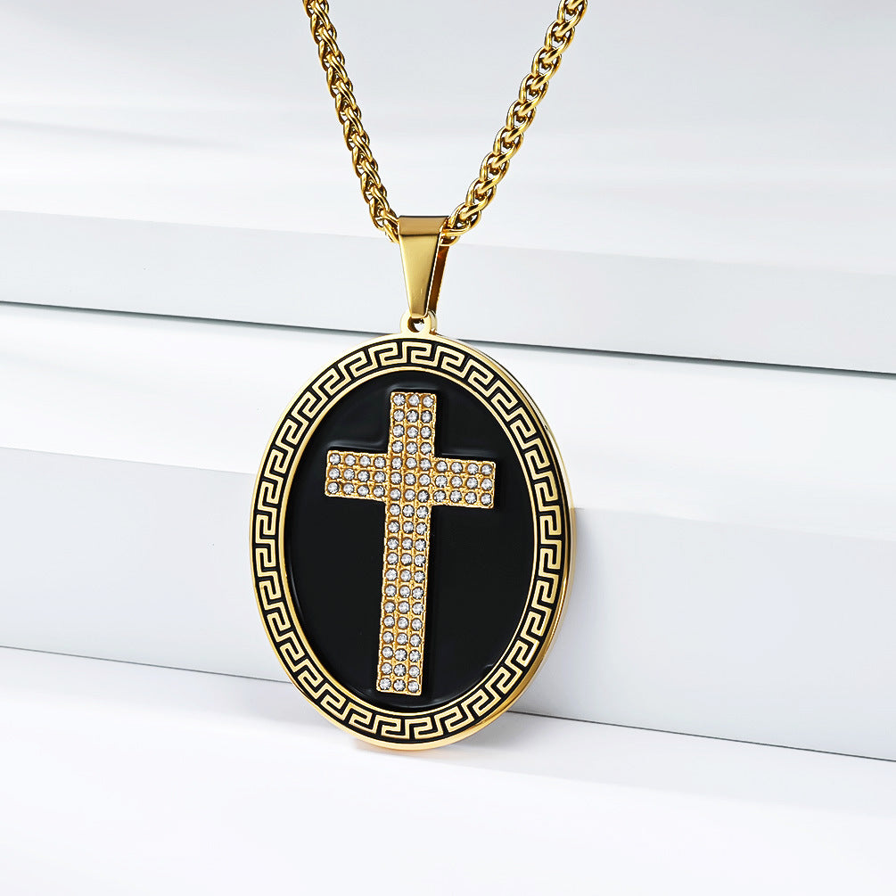 Stainless Steel Cross Vintage Necklace