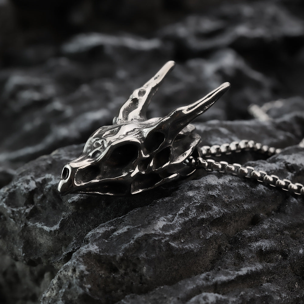Hip-hop European And American Neckwear Skull Dragon Pendant