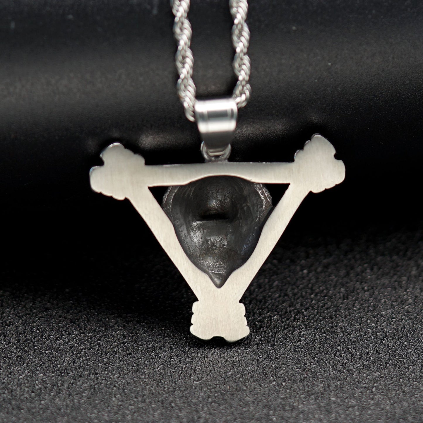Stainless Steel Necklace - Statement Lion Head Pendant