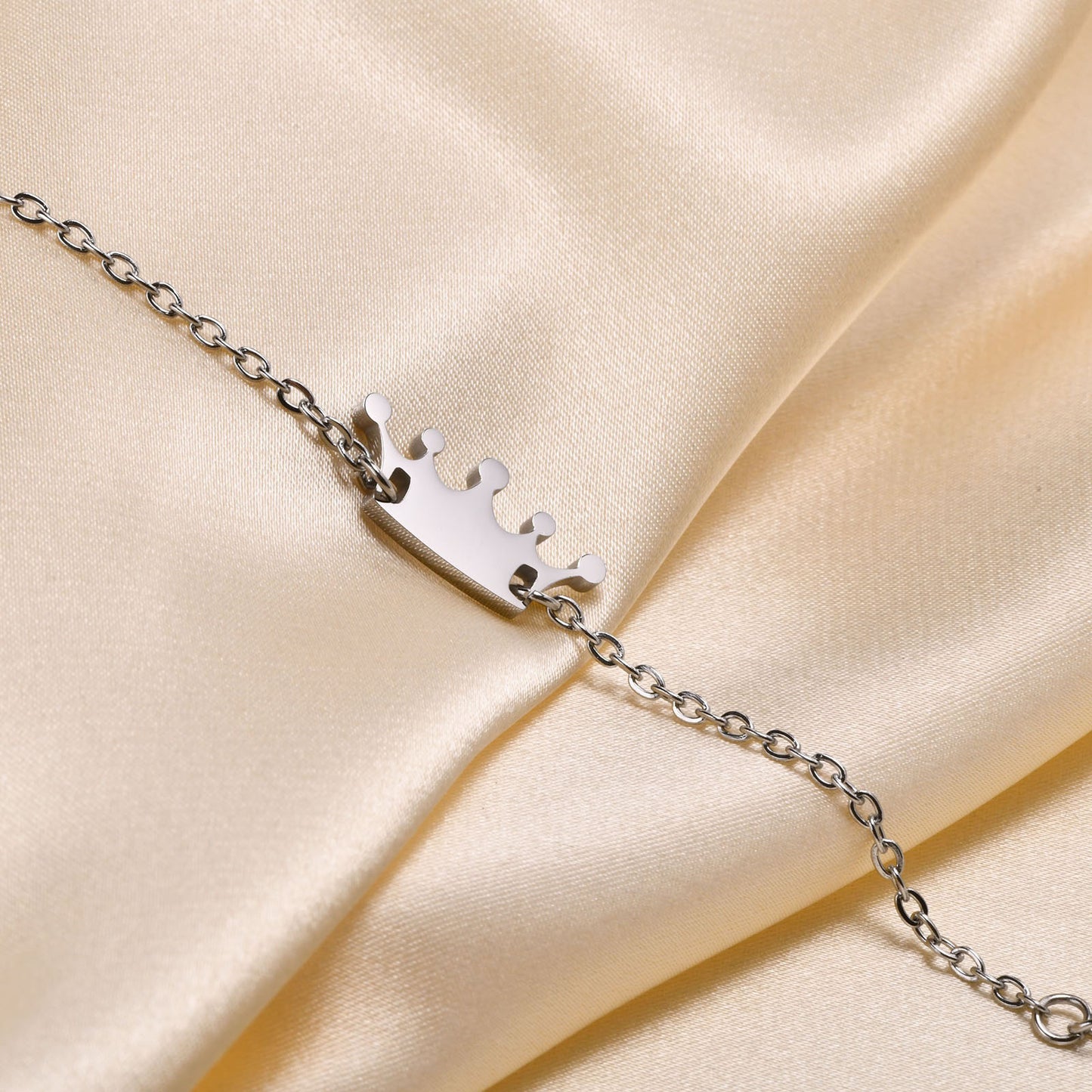 Titanium Steel Crown Bracelet Women's Fashion Accessories