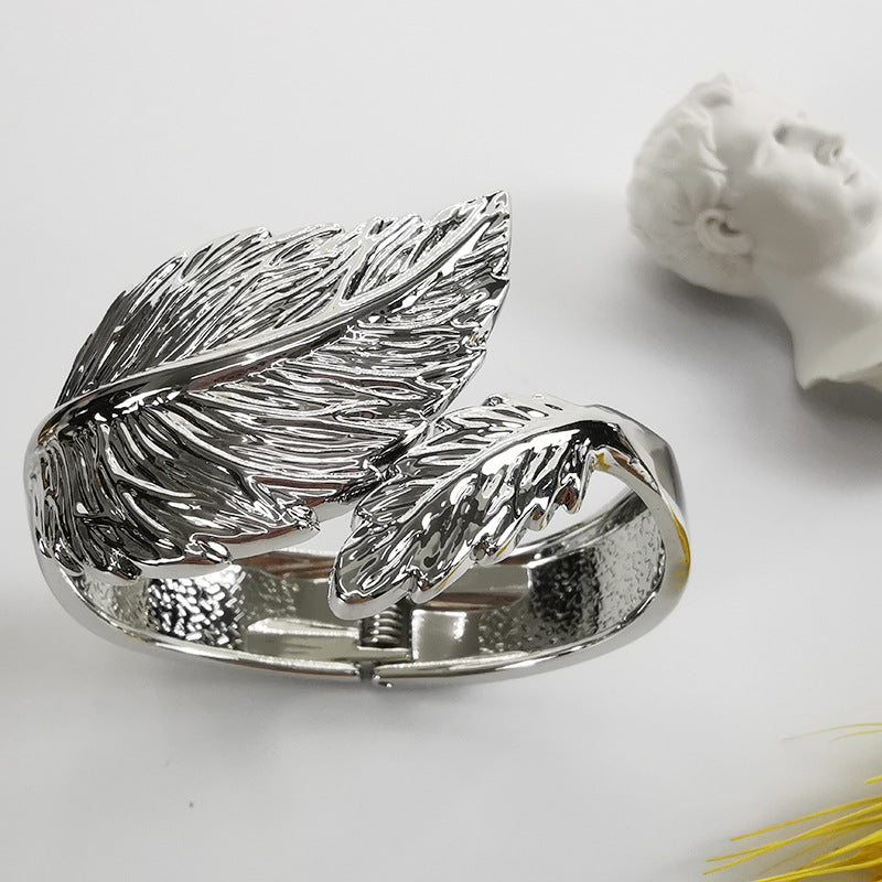 Smear Leaf Metal Bracelet from Vienna Verve Collection
