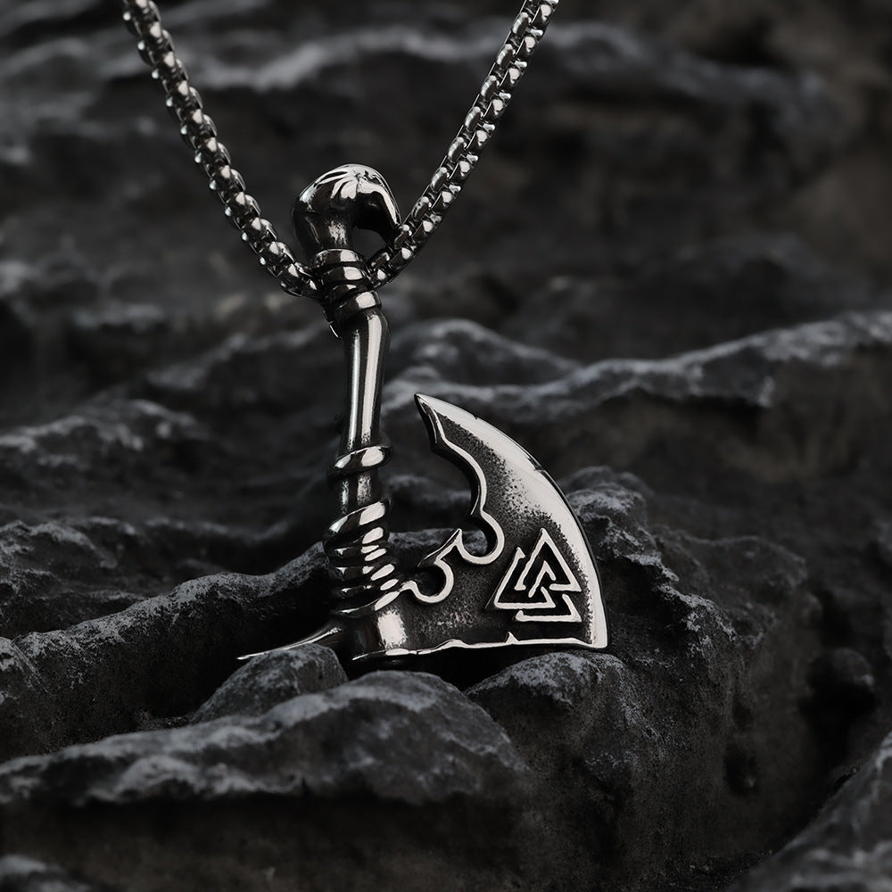 Hip-hop European and American Neckwear Viking Axe Pendant