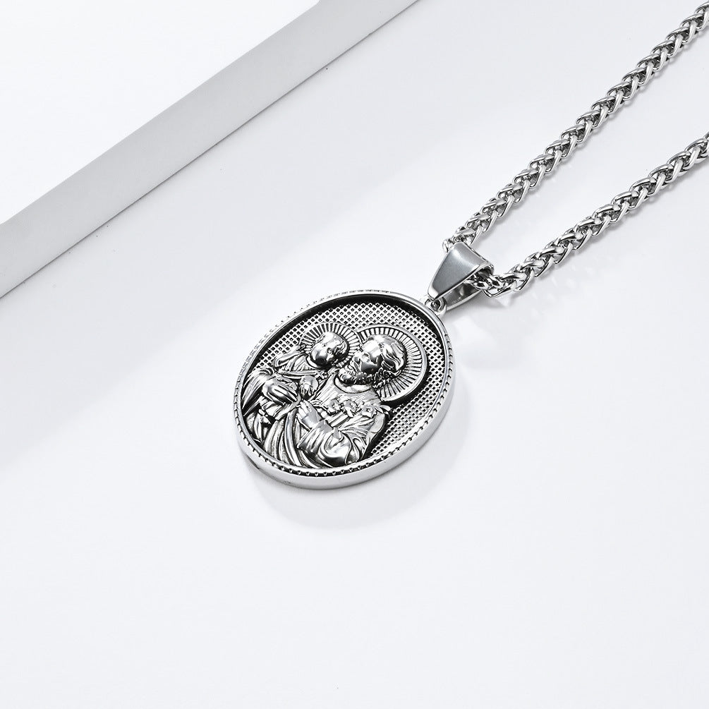 European And American Virgin Mary Pendant For Men Gifts