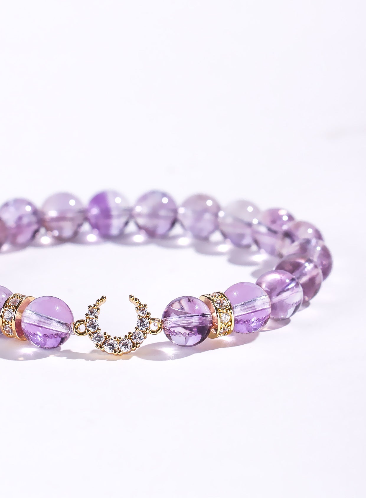 Planderful Fortune's Favor Bracelet – Elegant Crystal Moon and Star Design