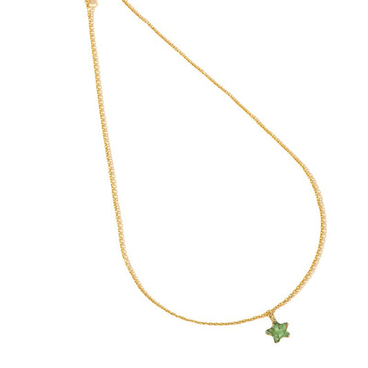 Green Star Pendant Necklace - Vienna Verve Collection