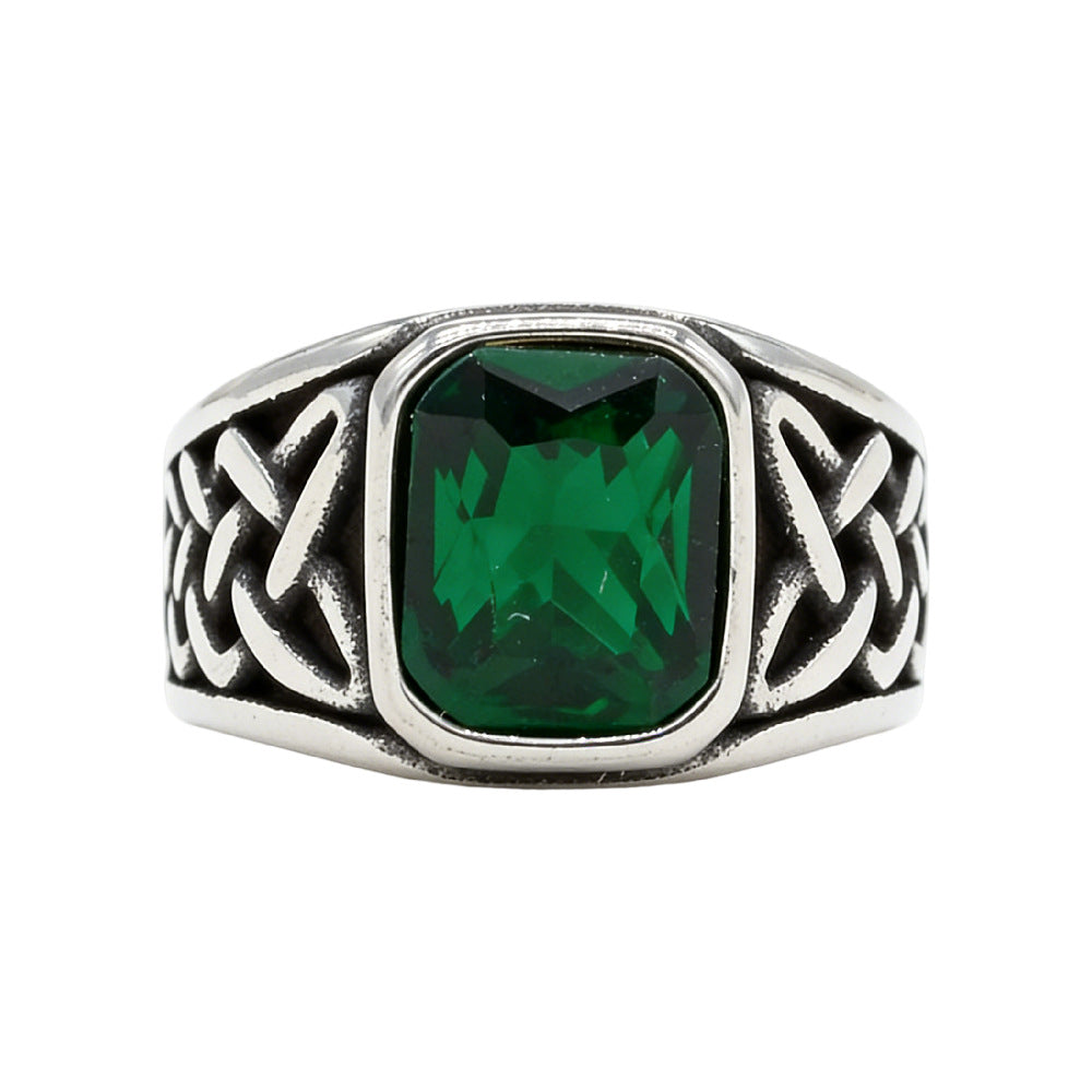 Viking Pattern Titanium Ring Unisex Durable Statement Jewelry Planderful For Men And Women