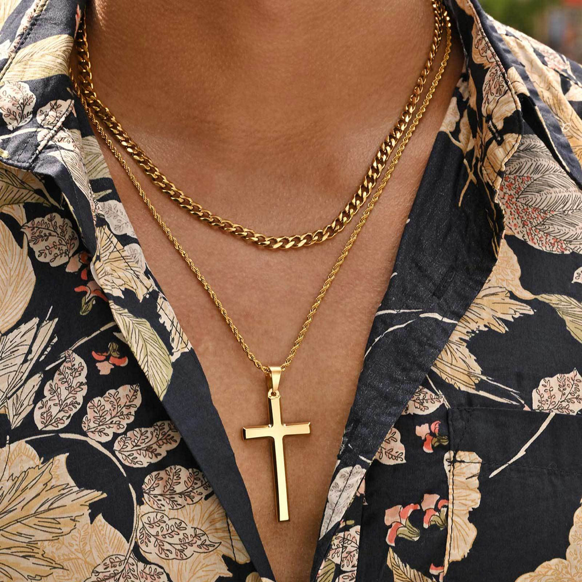 Cross Stainless Steel Necklace for Men