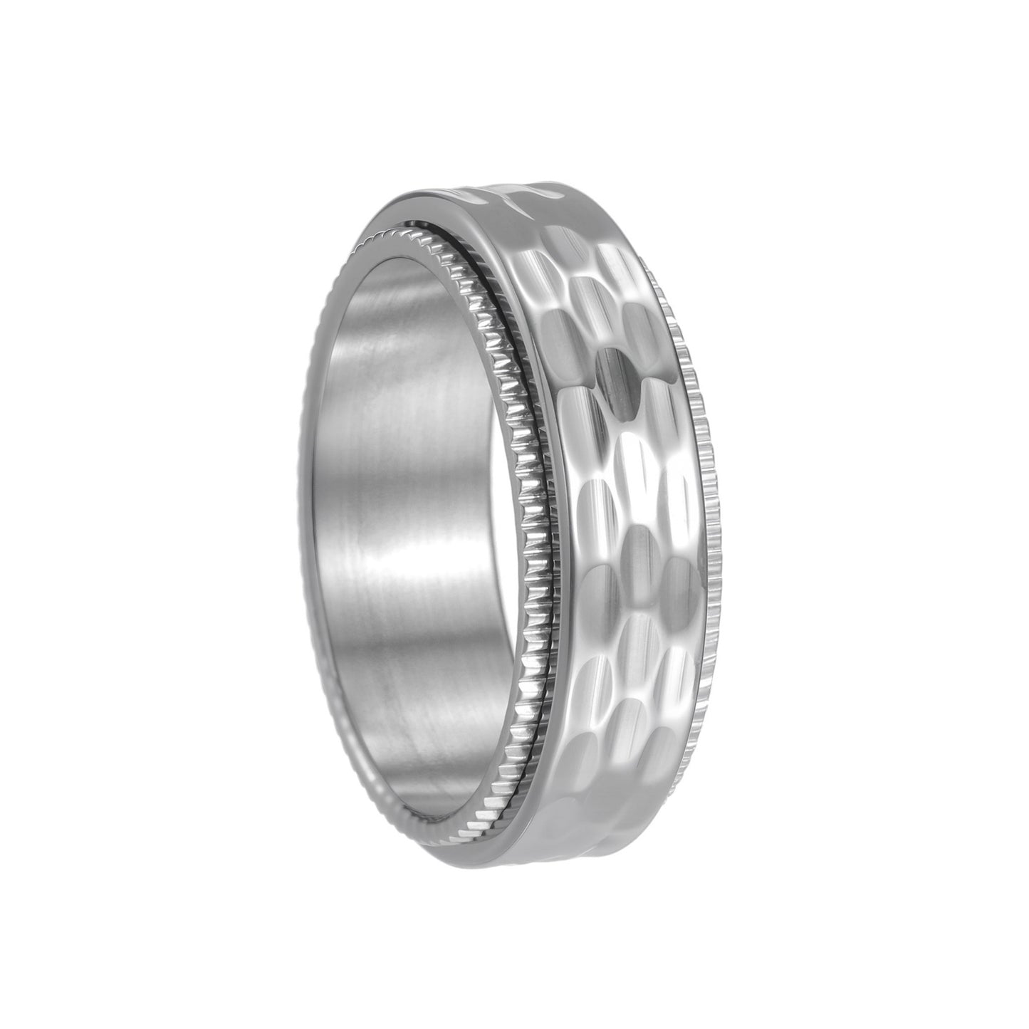 Planderful Titanium Steel Ring For Men Punk Style Collection