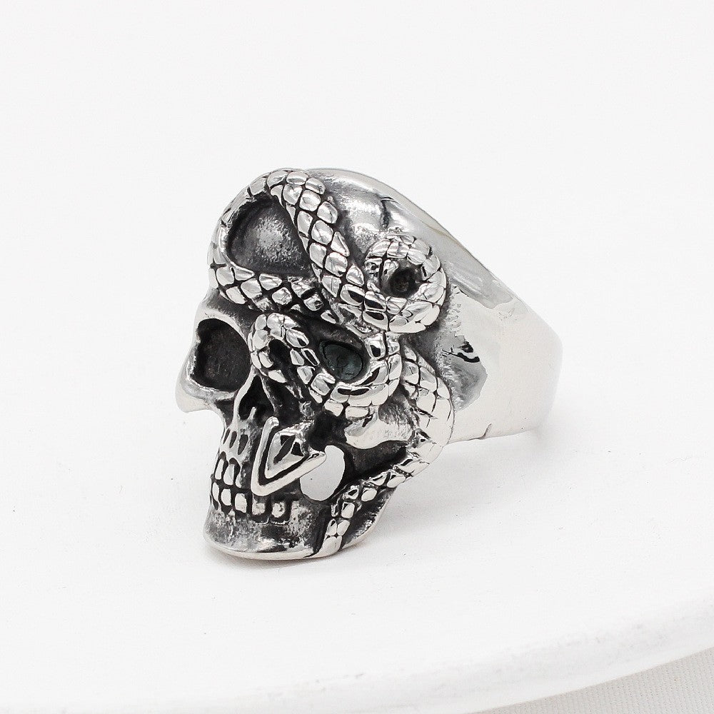 Titanium Steel Skull Ring