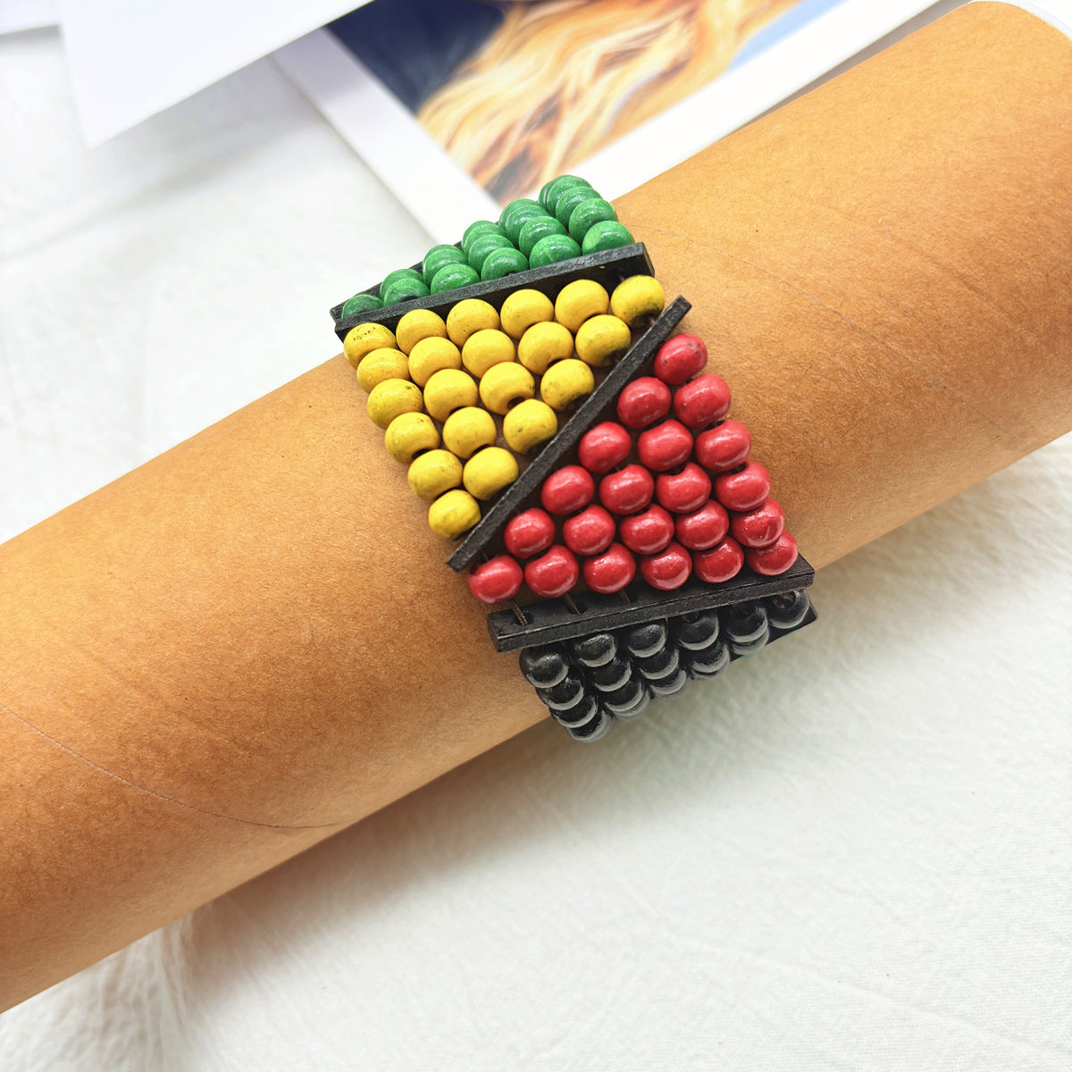 Planderful Savanna Rhythms Bracelet – Unique Jamaican Wood Beads