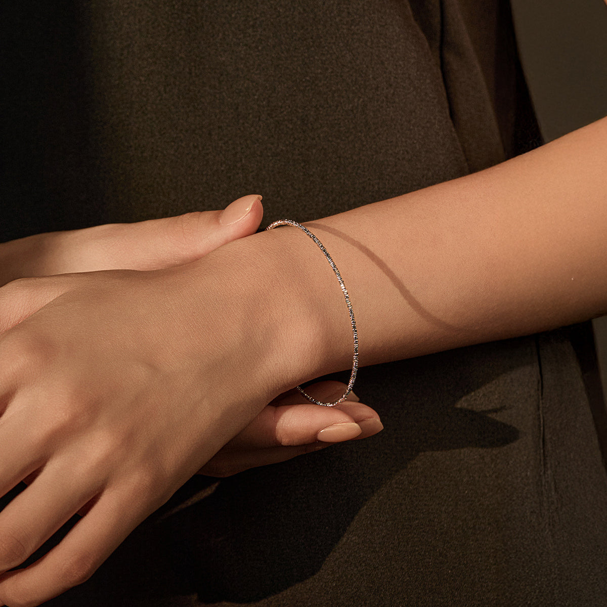 925 Sterling Silver Textured Bracelet