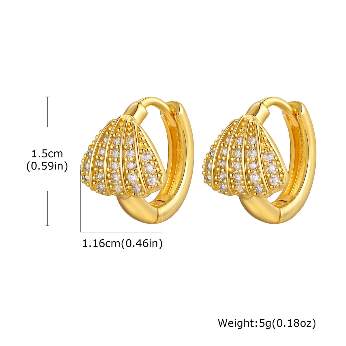 Zircon Floral Earrings