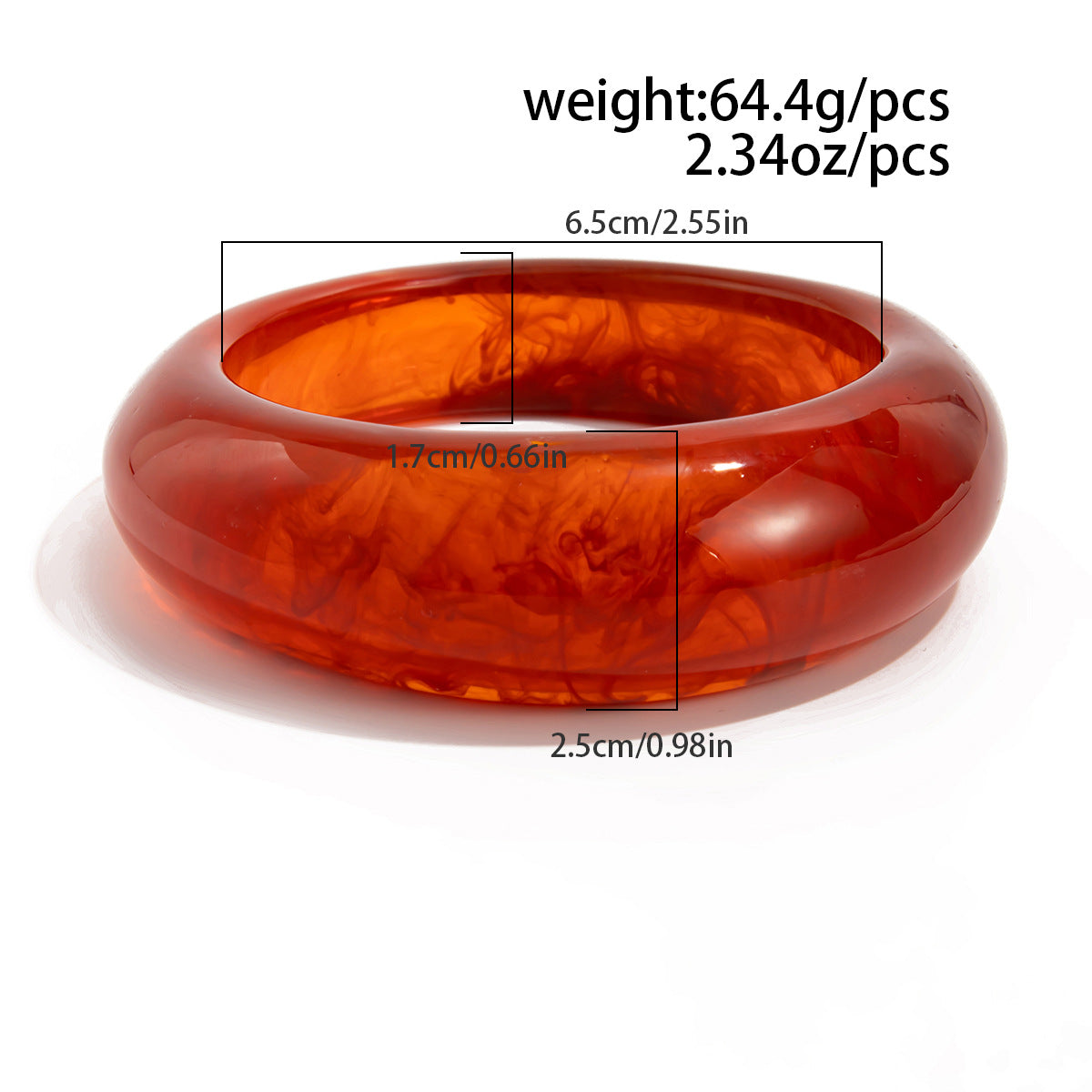 Planderful Geometric Personalized Bracelet For Women Translucent Liquid Style Statement Jewelry Vienna Verve