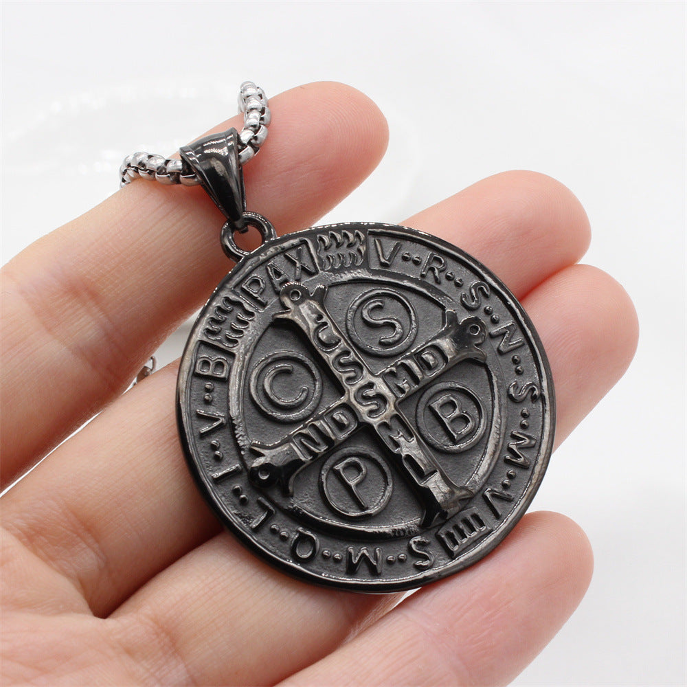 Stainless Steel Cross Pendant Unisex Protection Statement CPBS Punk Street Style Planderful