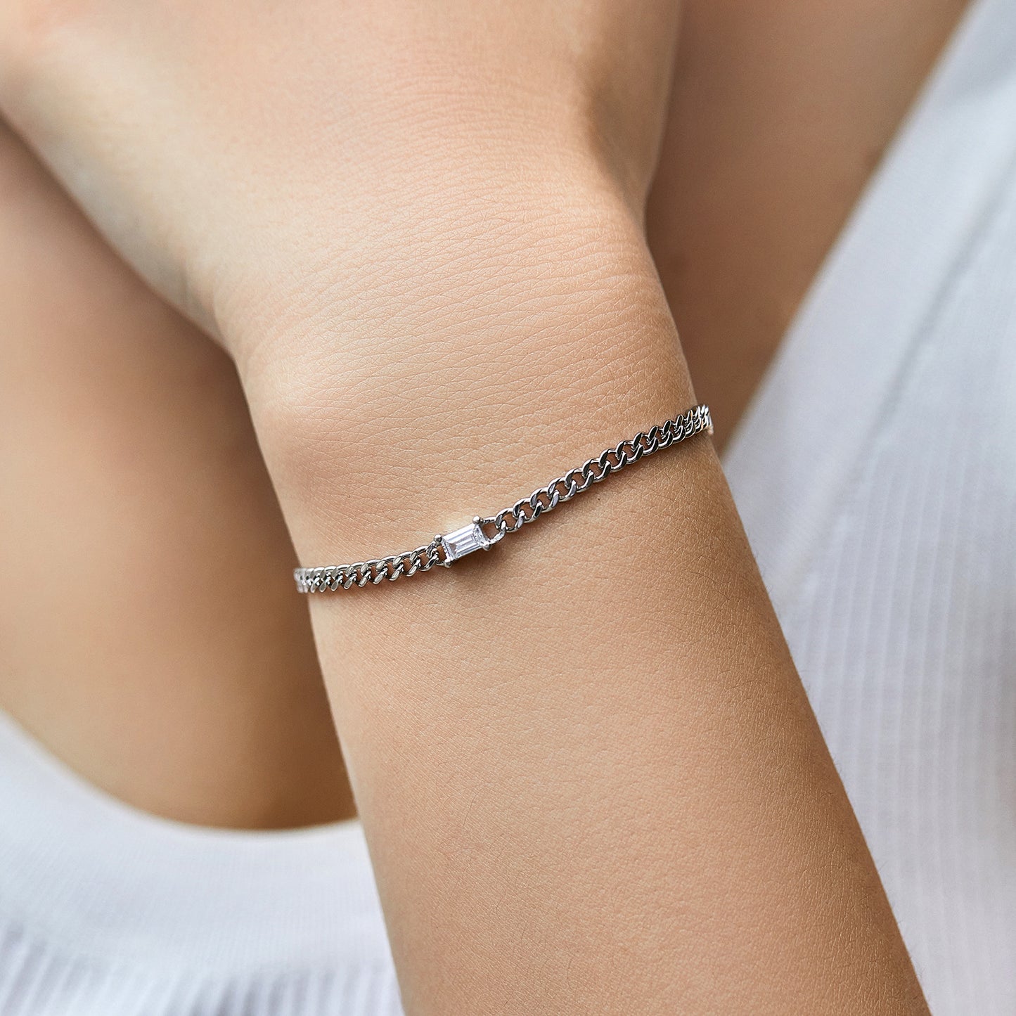 Planderful Everyday Genie Bracelet – Elegant Geometric Design in Sterling Silver