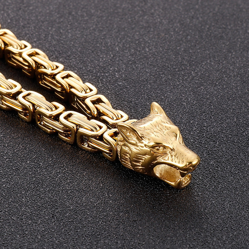 Double-Layer Emperor Chain – Trends Vacuum Electroplated Titanium Bracelet