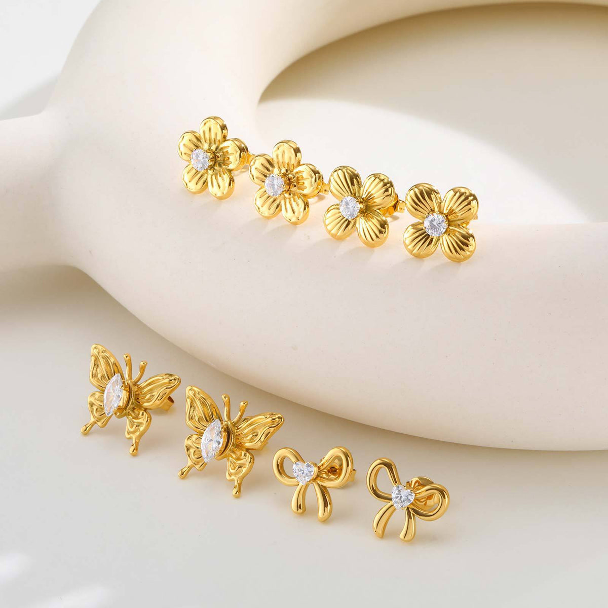 Zircon Jewelry Collection — Earrings, Necklaces & Rings