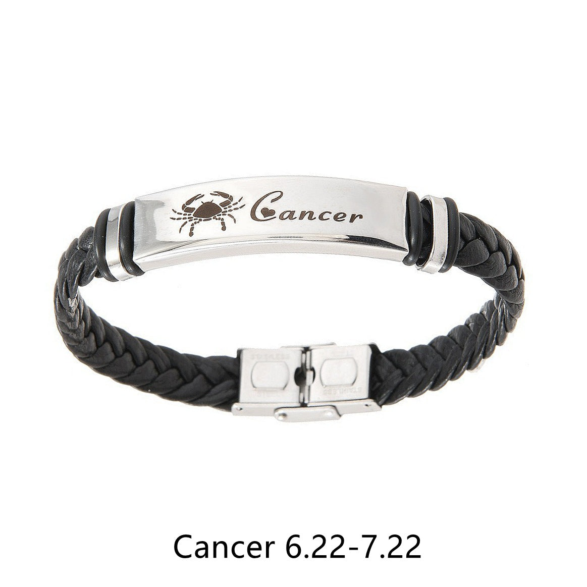 Planderful Twelve Constellations Leather Bracelet For Him