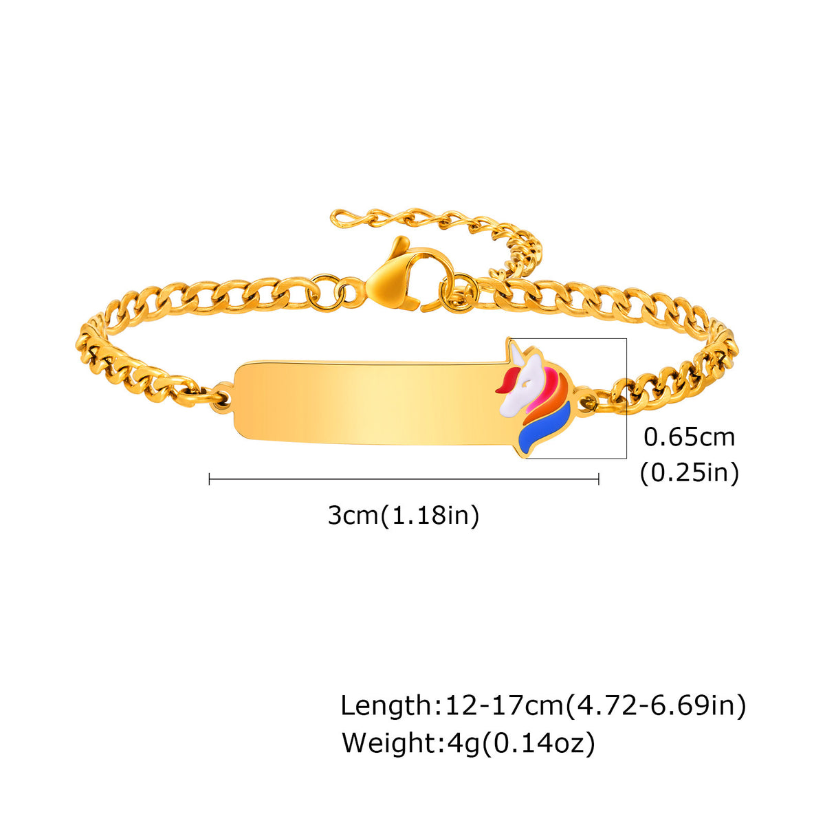 Variety Cute Child Size Stainless Steel Bracelet Unisex