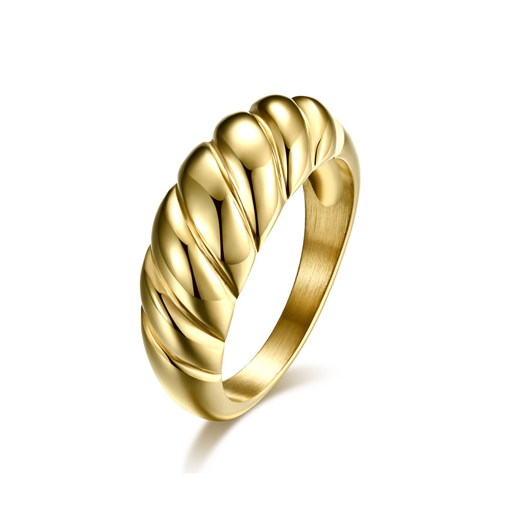 Stainless Steel Women's Bread Ring – Wedding Proposal Couple