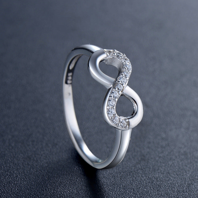 Infinite Love Symbol Sterling Silver Ring