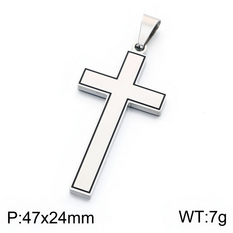 Minimalist Style, Japan And Korea Commuter Men And Women, Couple Necklace, Black Edge,