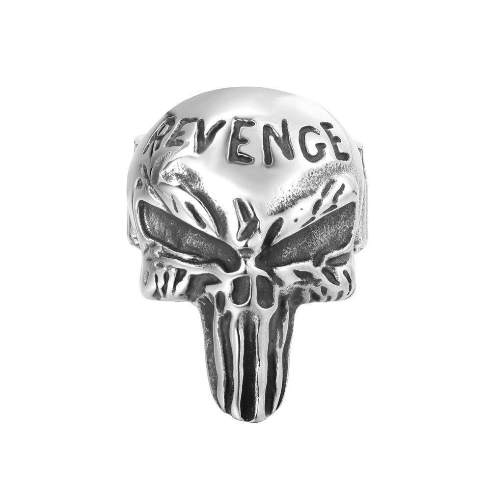 Planderful Skull Ring Titanium Steel For Men Unisex Durable Retro Rock Protection Statement