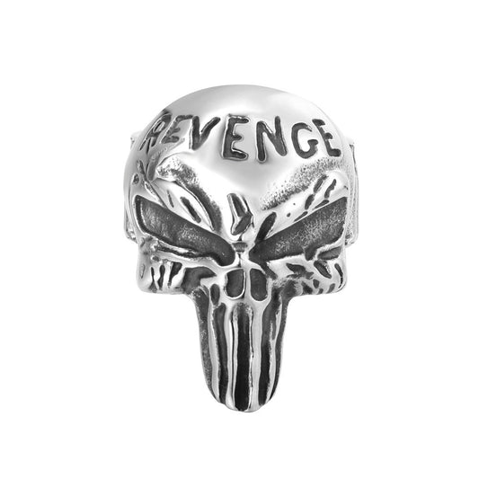 Planderful Skull Ring Titanium Steel For Men Unisex Durable Retro Rock Protection Statement