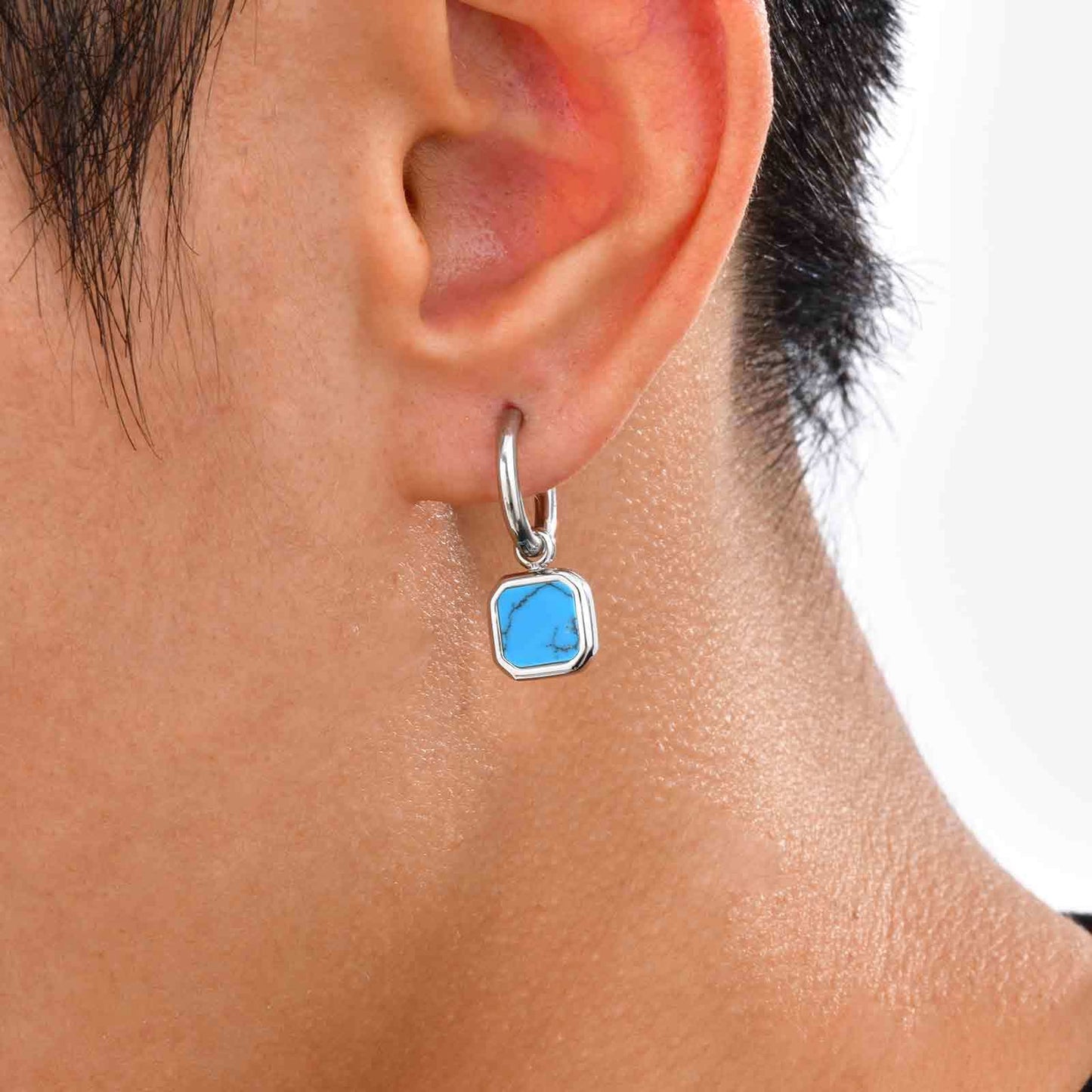 Planderful Stainless Steel Earrings Unisex Bold Tiger Eye