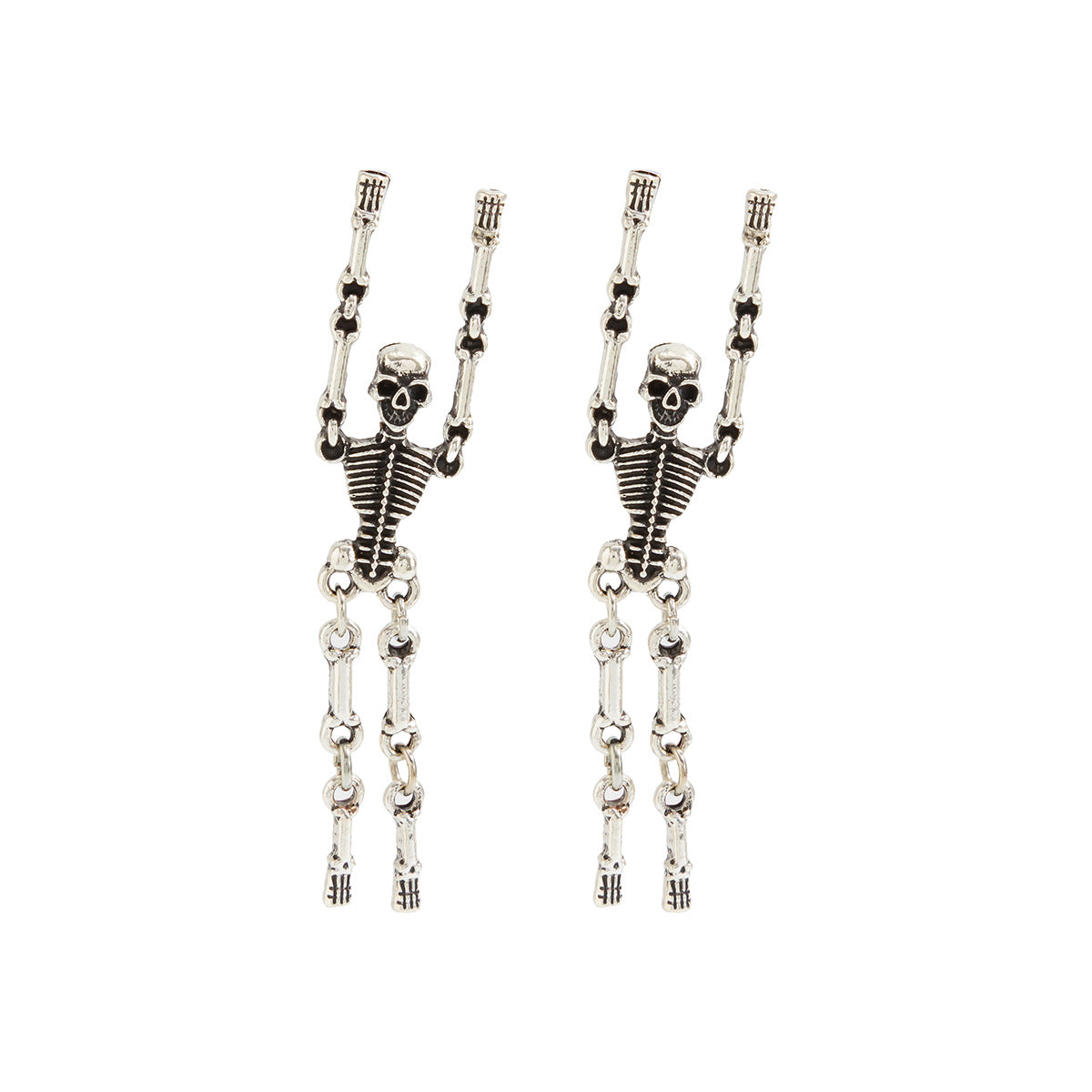 Planderful Skeleton Pendant Earrings For Women Creative Halloween Statement Jewelry
