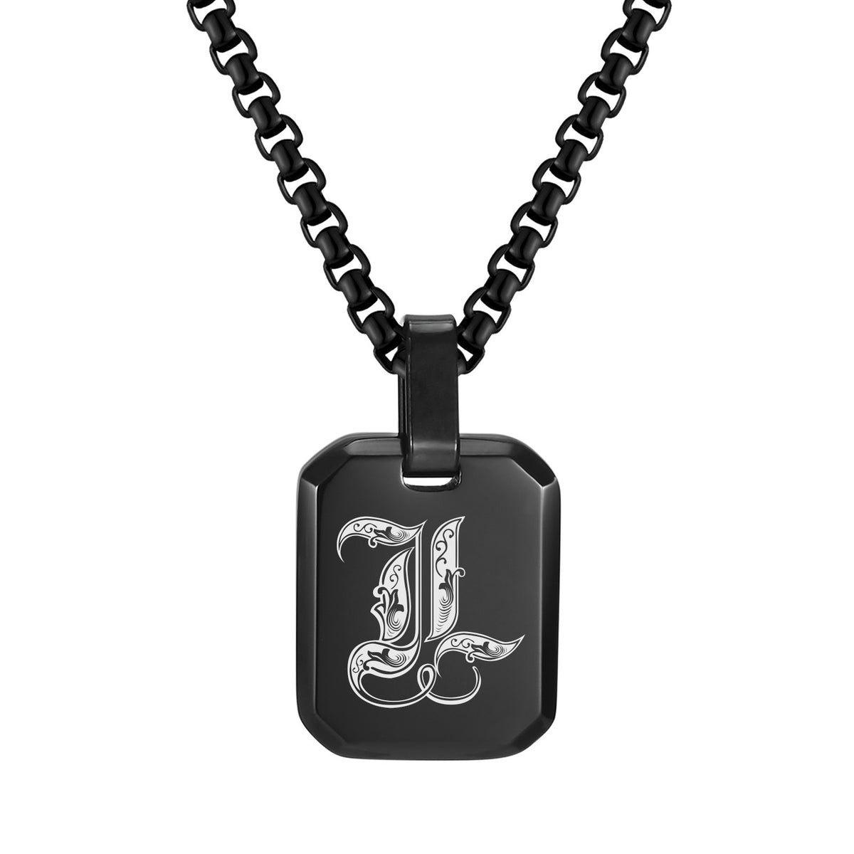 Stainless Steel Initial Letter & Blank Pendants