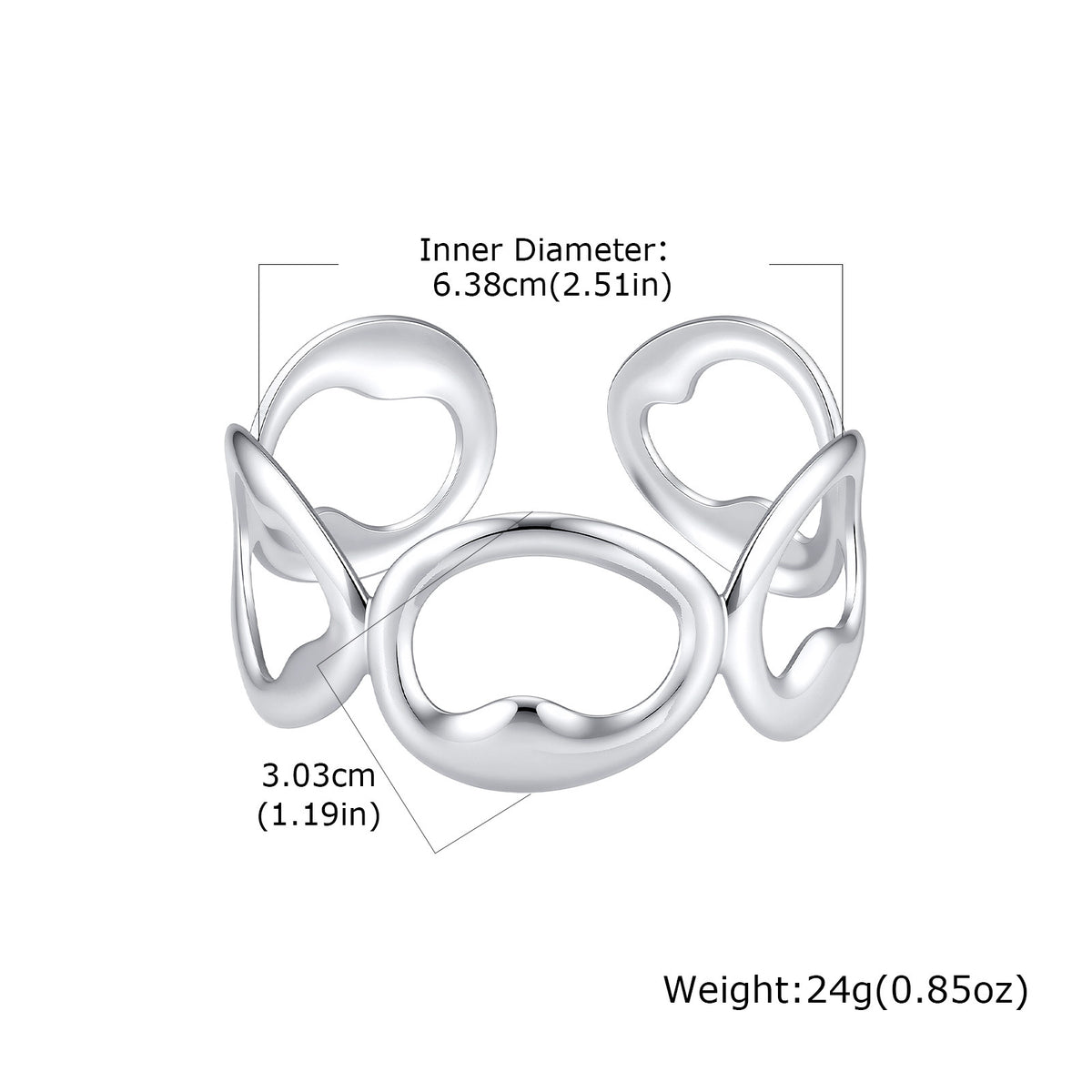 Geometric Minimalist Stainless Steel Bracelet