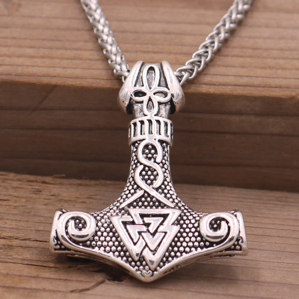 Norse Legacy Thor's Hammer Necklace - Mythical Viking Amulet Jewelry