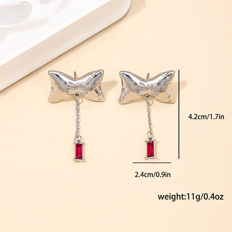 Sweet and Stylish Vienna Verve Bow Tassel Earrings