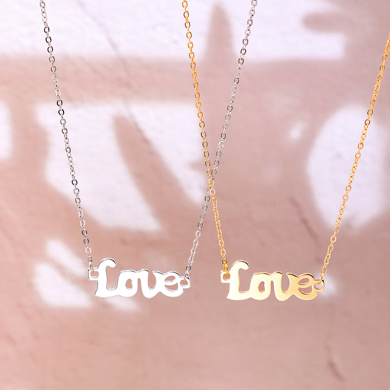 Hollow Letter Love Necklace - Vienna Verve Collection