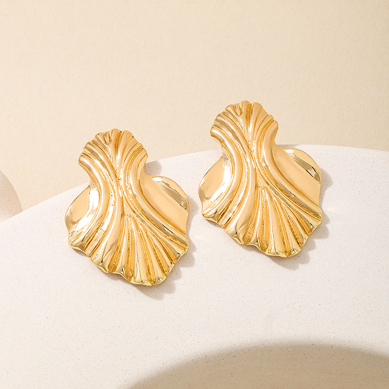 Planderful Vienna Verve Earrings – Unique Metal Geometry Design