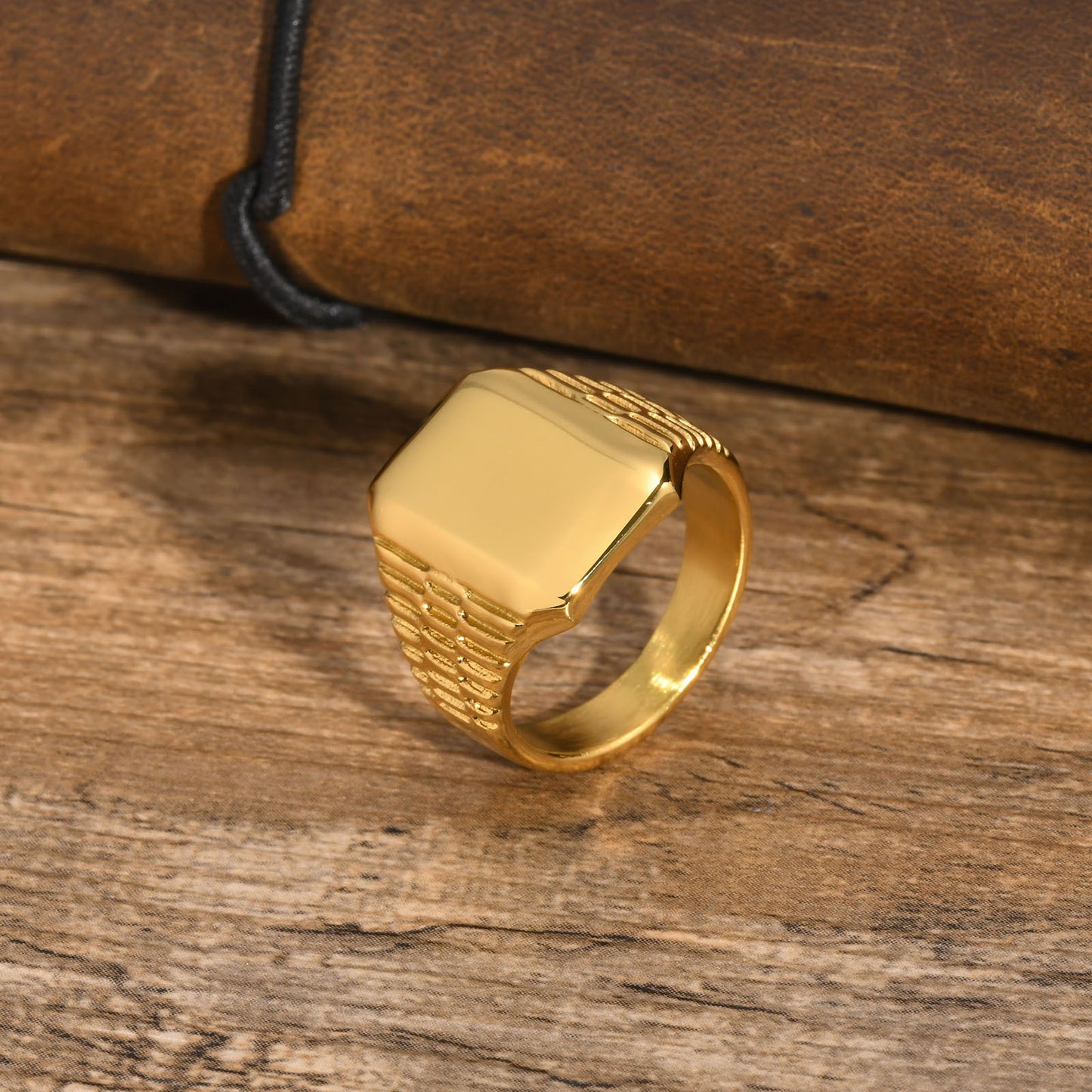 Stainless Steel Cross-Border Ring for Men's Fashion Trend