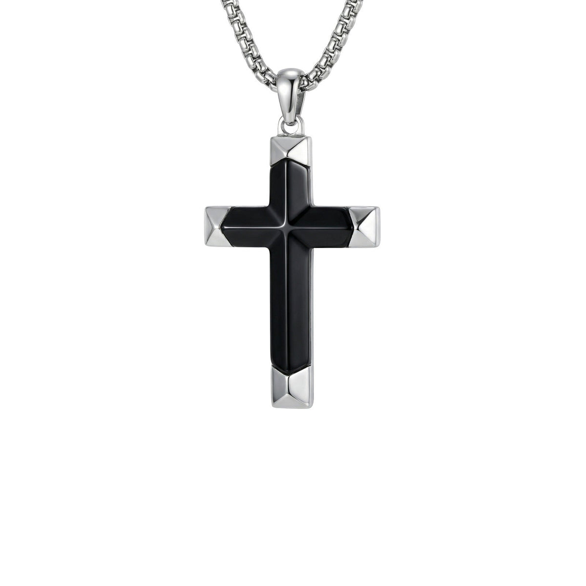 Cross Black Stainless Steel Pendant