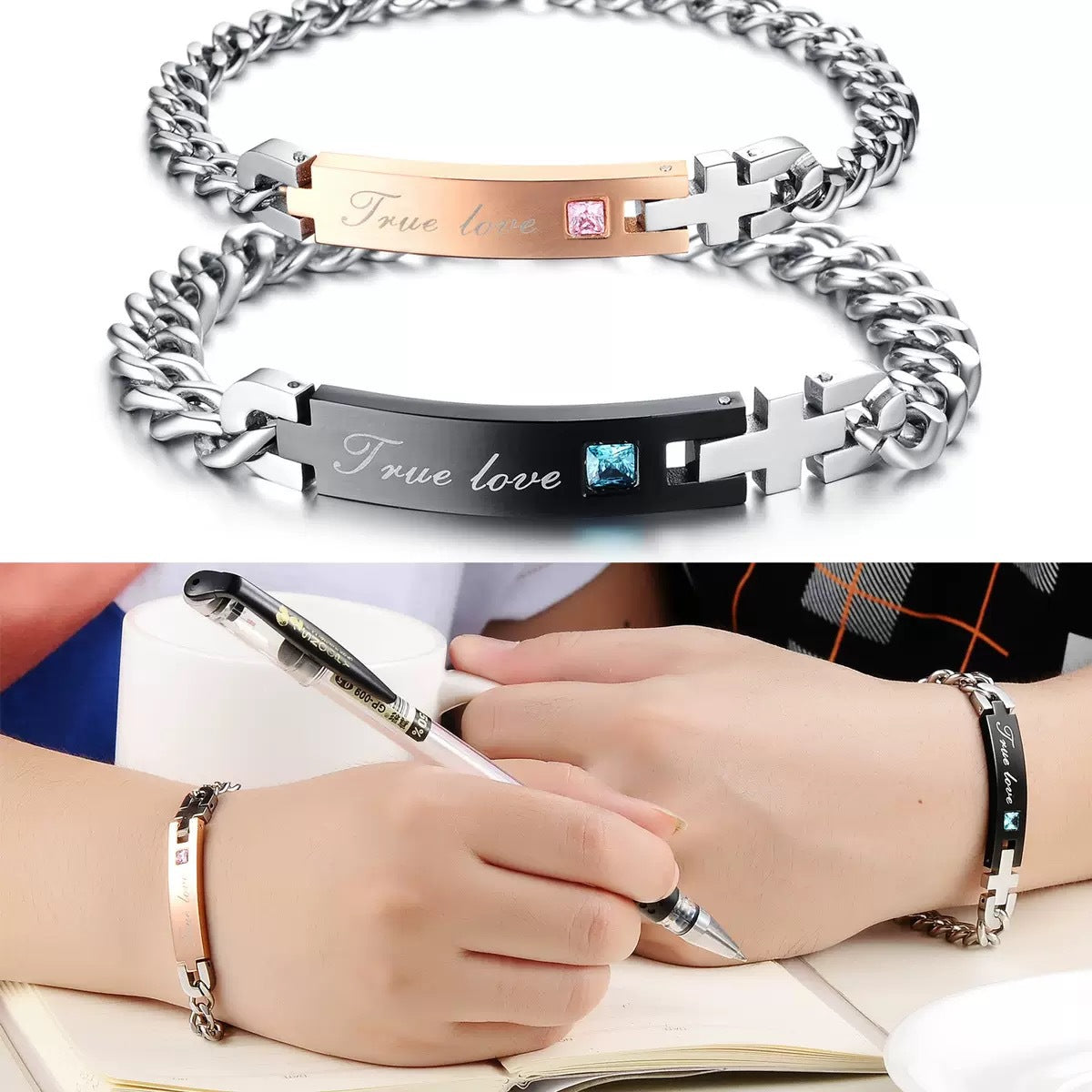 Bracelet Steel Everyday Genie By Planderful Collection For Students And Couples Trendy In Style