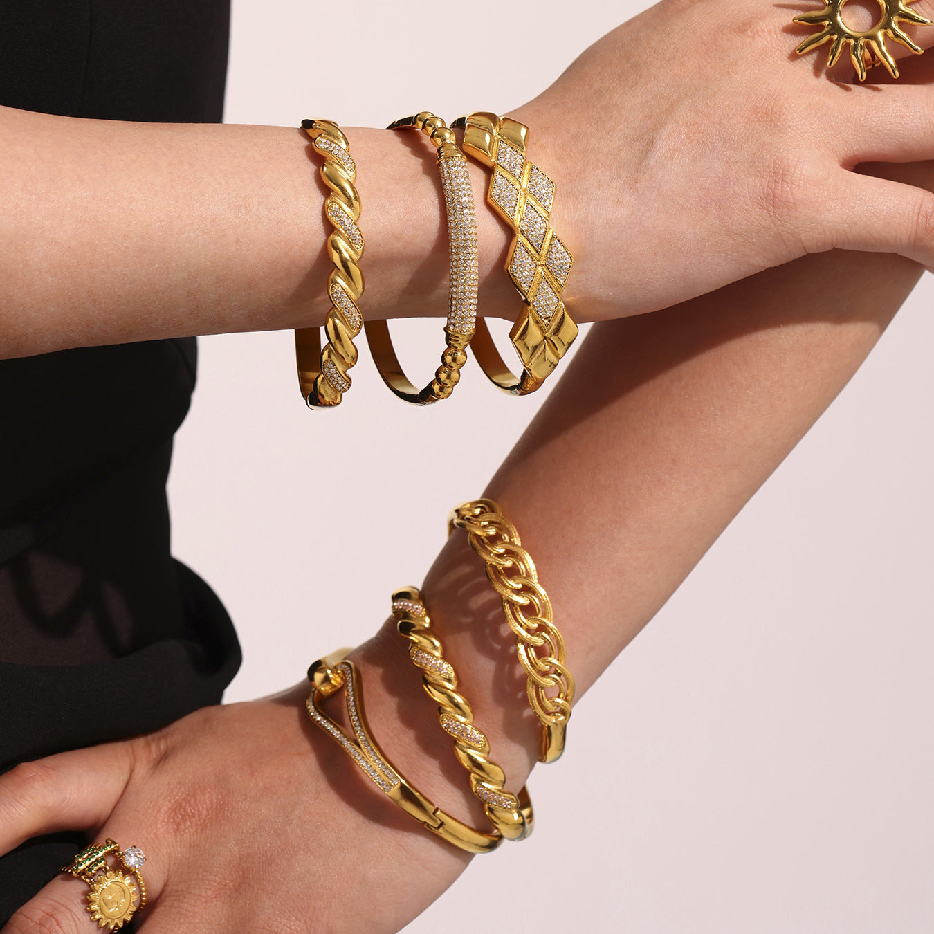 Planderful Everyday Genie Stainless Steel Zircon Bracelet