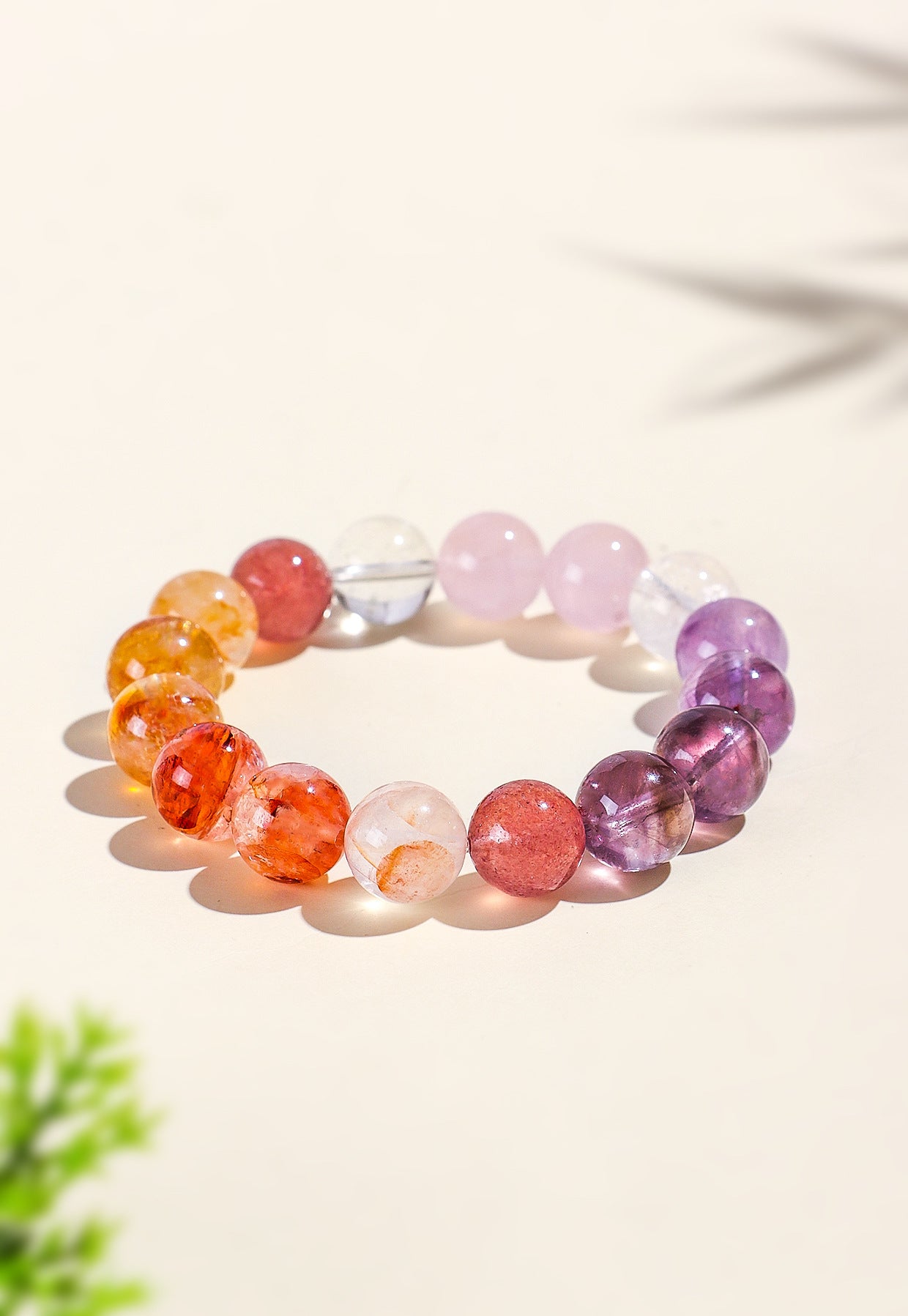 Planderful Fortune's Favor Bracelet – Fresh and Sweet Sea Blue Powder Crystal