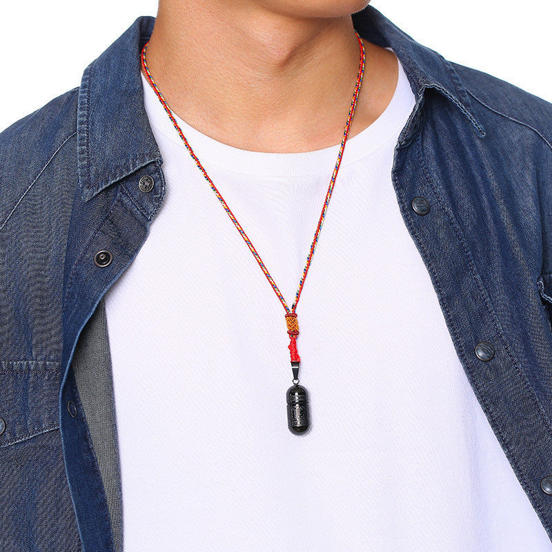 Accessories Stainless Steel Six Character Mantra Pendant Wholesale for Men