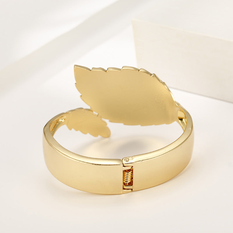 Smear Leaf Metal Bracelet from Vienna Verve Collection