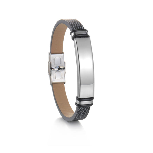 Planderful Stainless Steel Unisex Couple Bracelet Smooth