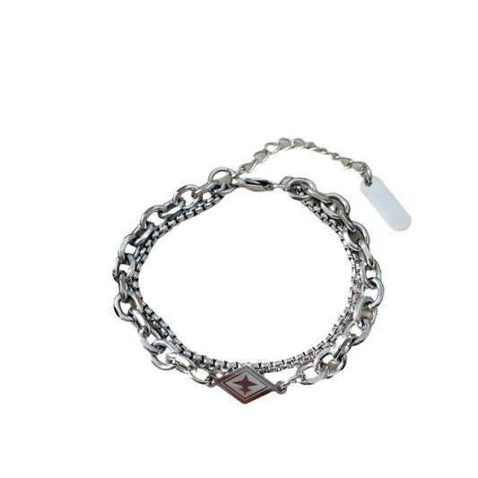 Planderful Jewelry Everyday Genie Steel Cuban Link Bracelet For Him Modern Durable Masculine Accessory