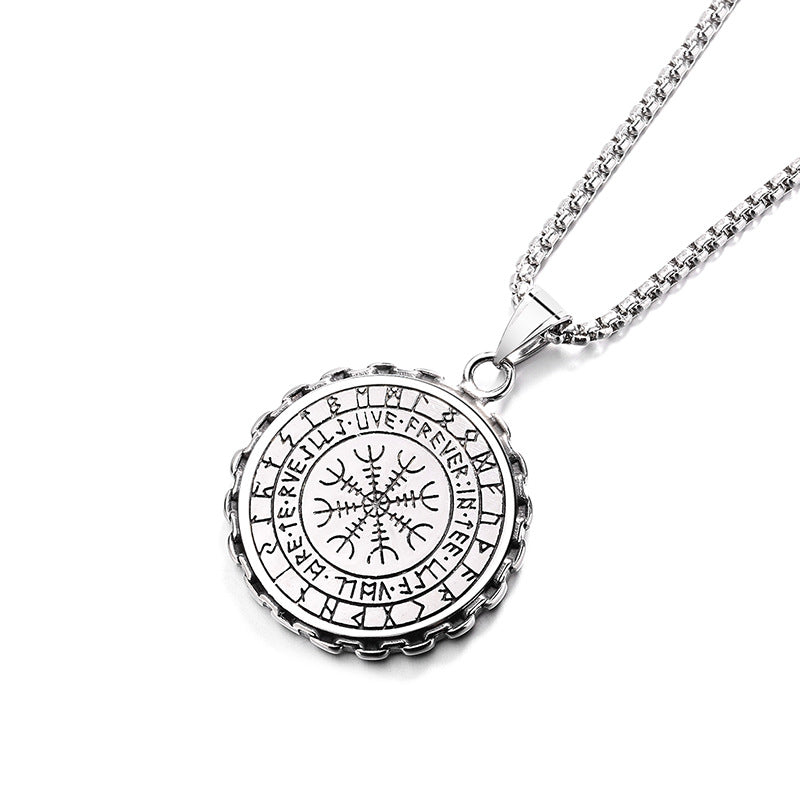Stainless Steel Necklace – Vintage Nordic Viking Tree Of Life Pendant For Men Gift Ready