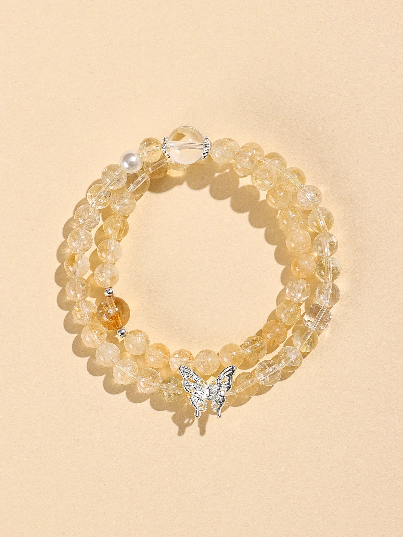 Planderful Fortune's Favor Bracelet – Elegant Natural Yellow Crystal Design