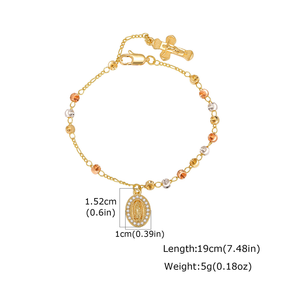 Cross Copper Bracelet