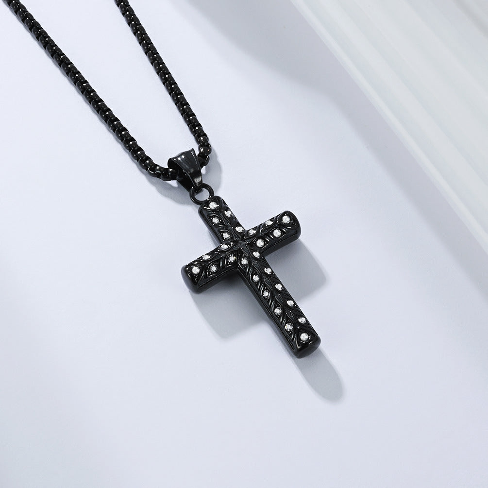 Stainless Steel Cross Vintage Necklace